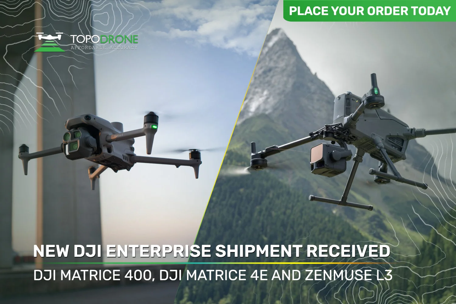 NEW DJI ENTERPRISE STOCK: SOLUTIONS FOR SURVEYING, ENGINEERING SURVEYS AND MINE SURVEYING
