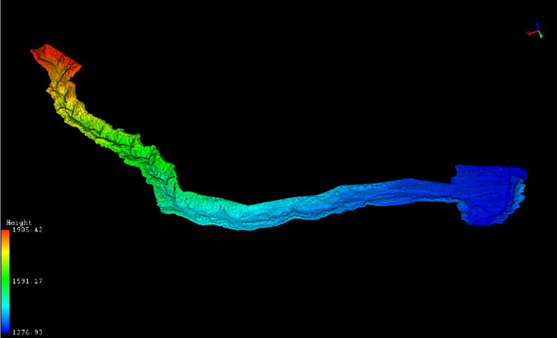 Application of Photo and LiDAR survey from drone to select a location for laying of a pipeline to the hydroelectric power plant in a high mountain gorge