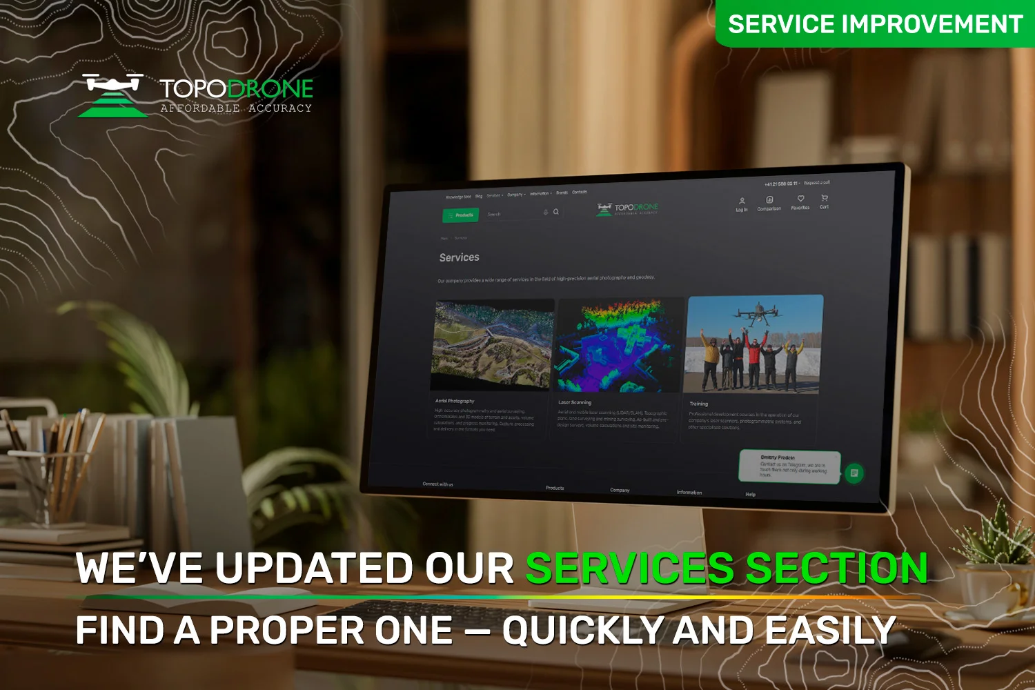 WE ARE UPDATED OUR SERVICES SECTION