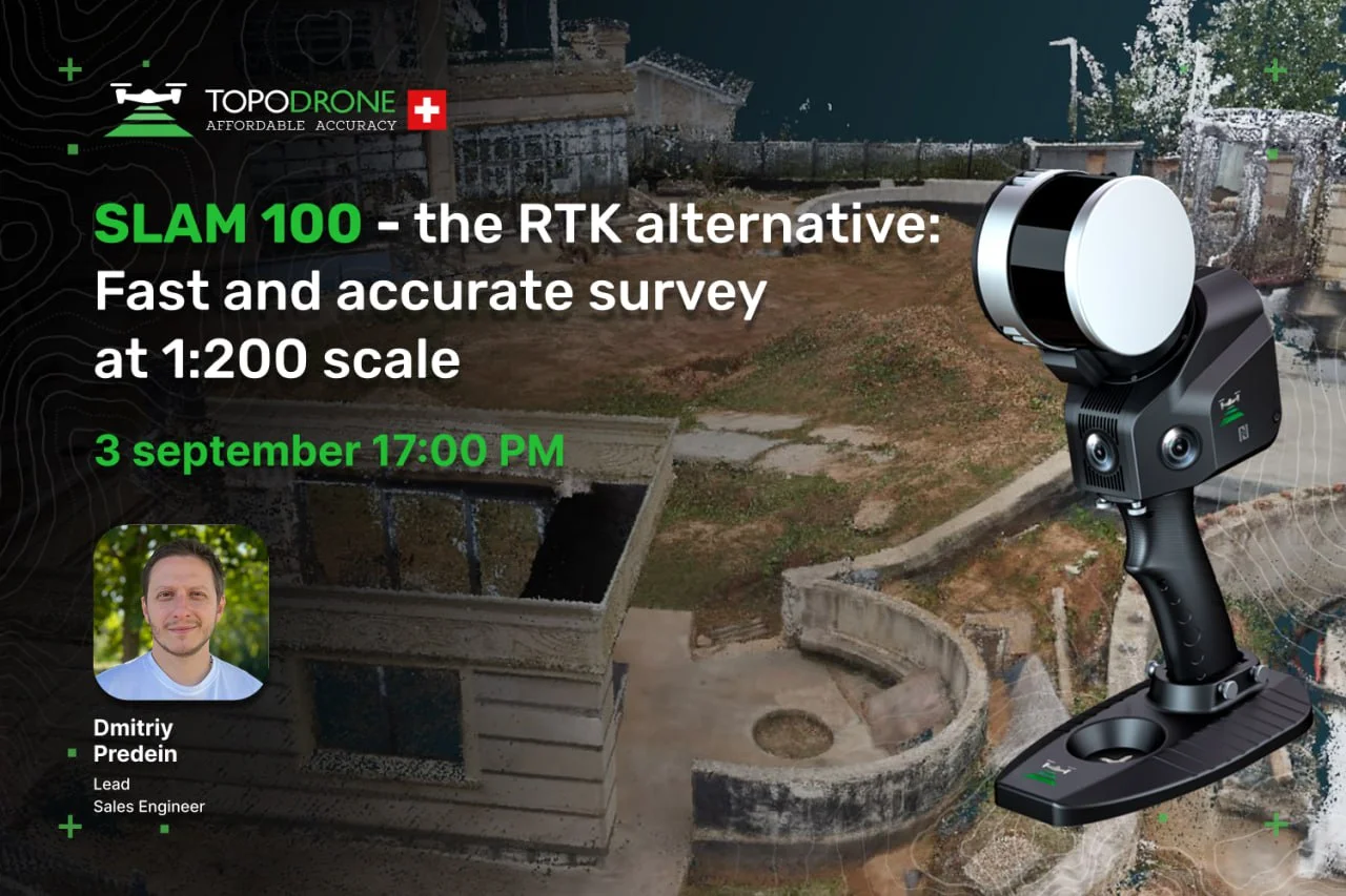 SLAM 100 THE RTK ALTERNATIVE – FAST AND ACCURATE SURVEY AT 1:200