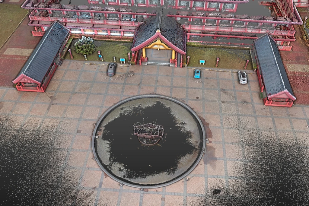 Examples of point clouds from the SLAM1000 scanner