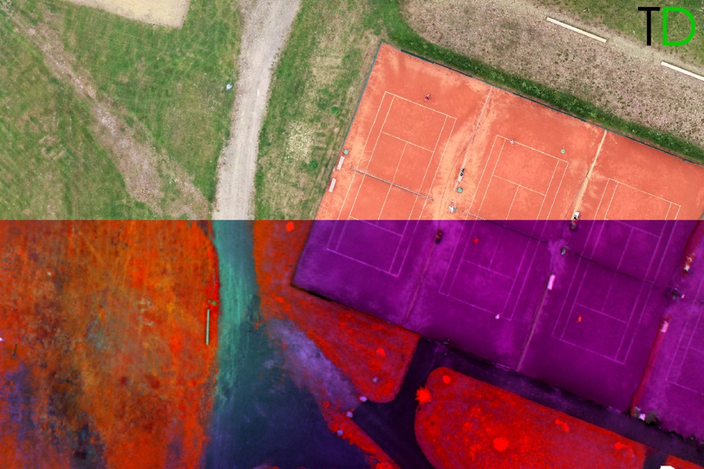 Рис.5. Ортофотоплан (RGB+Multispectral) Рис.5. Ортофотоплан (RGB+Multispectral)