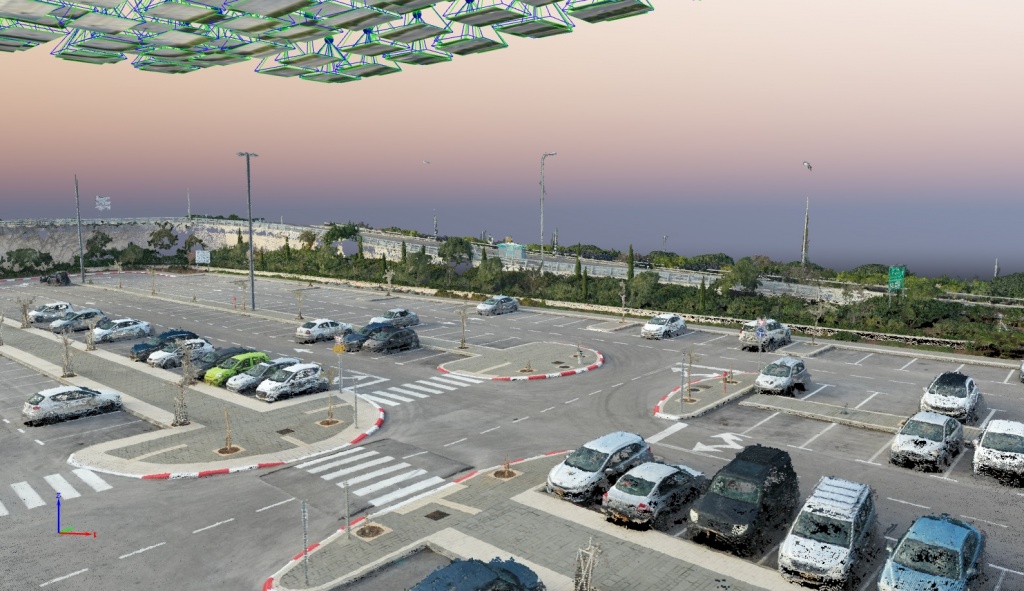 Overview of a dense point cloud. Overview of a dense point cloud.