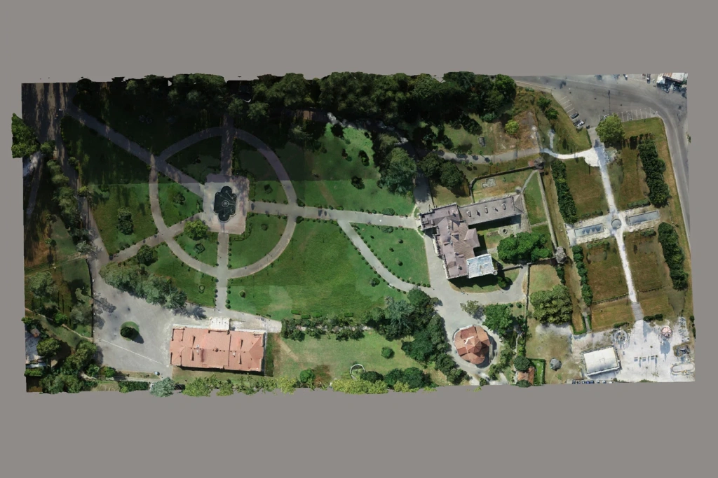 Overview 3D model of the Dadiani Palace based on photogrammetry