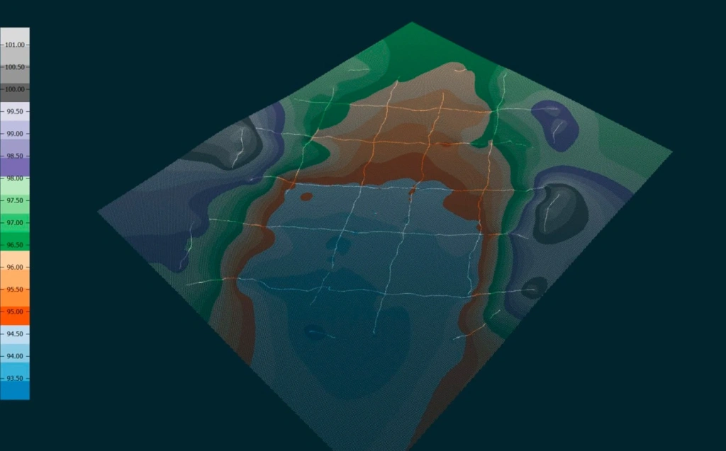 Initial bathymetric data processing was performed in TOPODRONE Post Processing