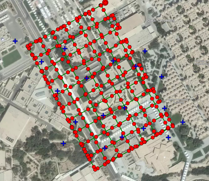 The aerial survey route and ground control points 05.png