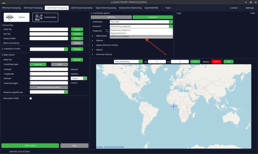Verification of the added geoid model for use in TPP