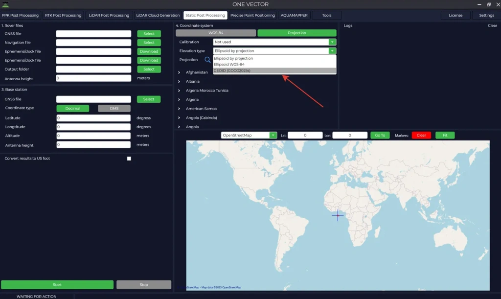 Verification of the added geoid model for use in TPP