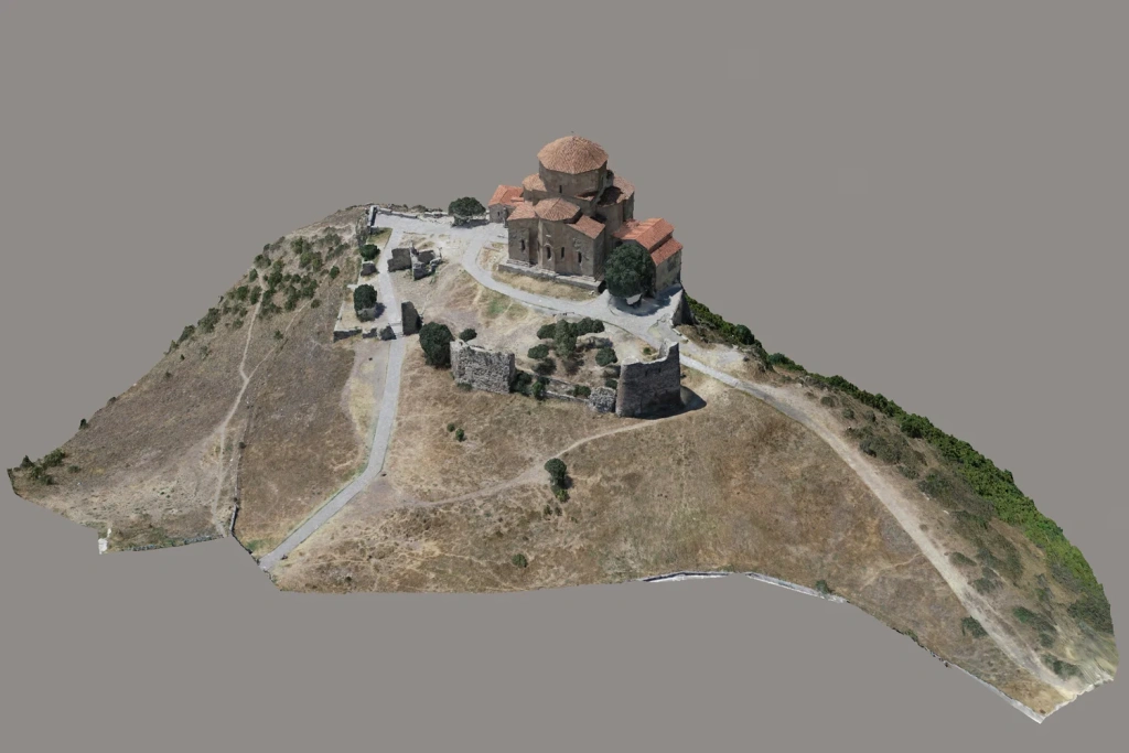 Overview model of Jvari Monastery — general view