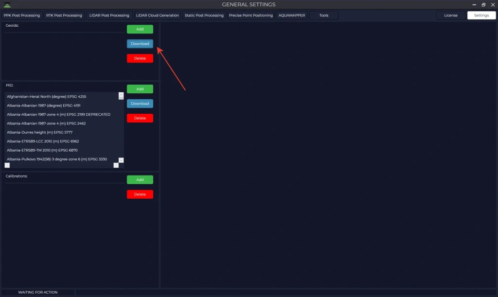 Downloading the GOCO2025s geoid