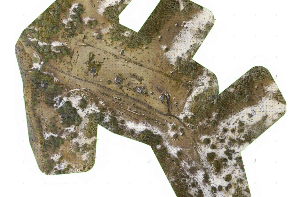 Undulating hilly terrain