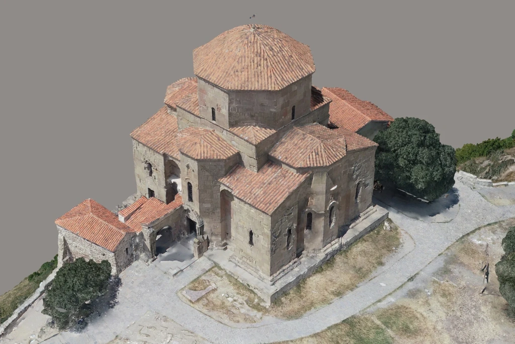 Overview 3D model of Jvari Monastery