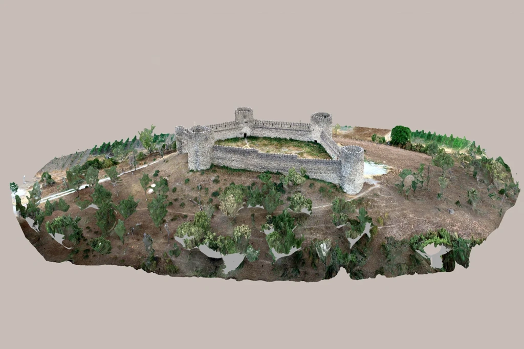 Overview 3D Model of the Point Cloud of Chailluri Fortress